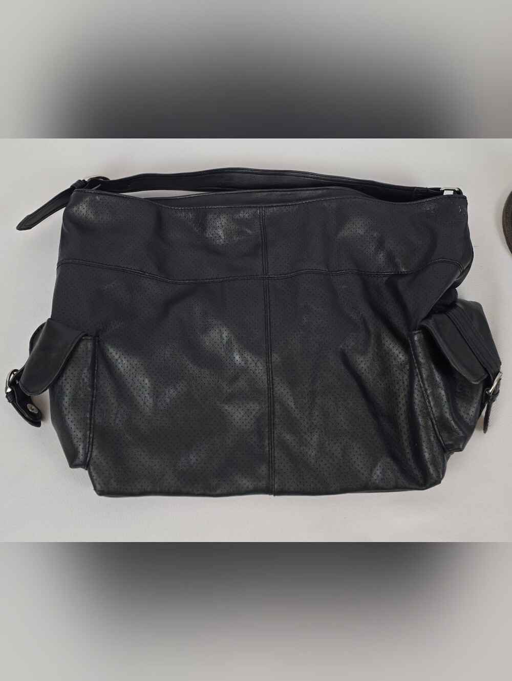 Women's mark. Black Faux Leather Tote